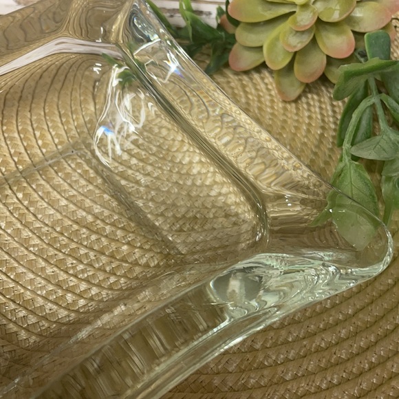 Vintage Classic Clear Glass Ashtray 5 1/2” - Picture 6 of 6